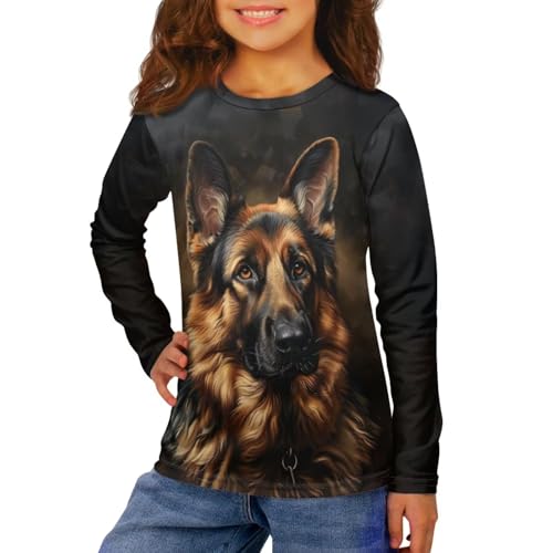 Image of Uourmeti Long Sleeve Tops for Boys Graphic T Shirts Teen Girls Active Pullover Tees