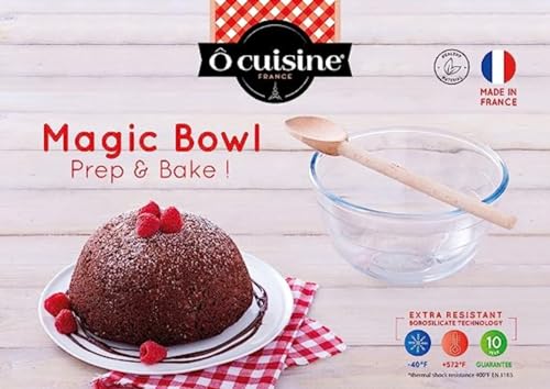 Ôcuisine® Bowl Glass Round Mixing & Prep Bowls | Extreme Resistance | Oven Safe - Freezer Safe - Microwave Safe | Borosilicate Glass | Made in France (Mixing Bowl 1LT (Pack of 2)) - Image 6