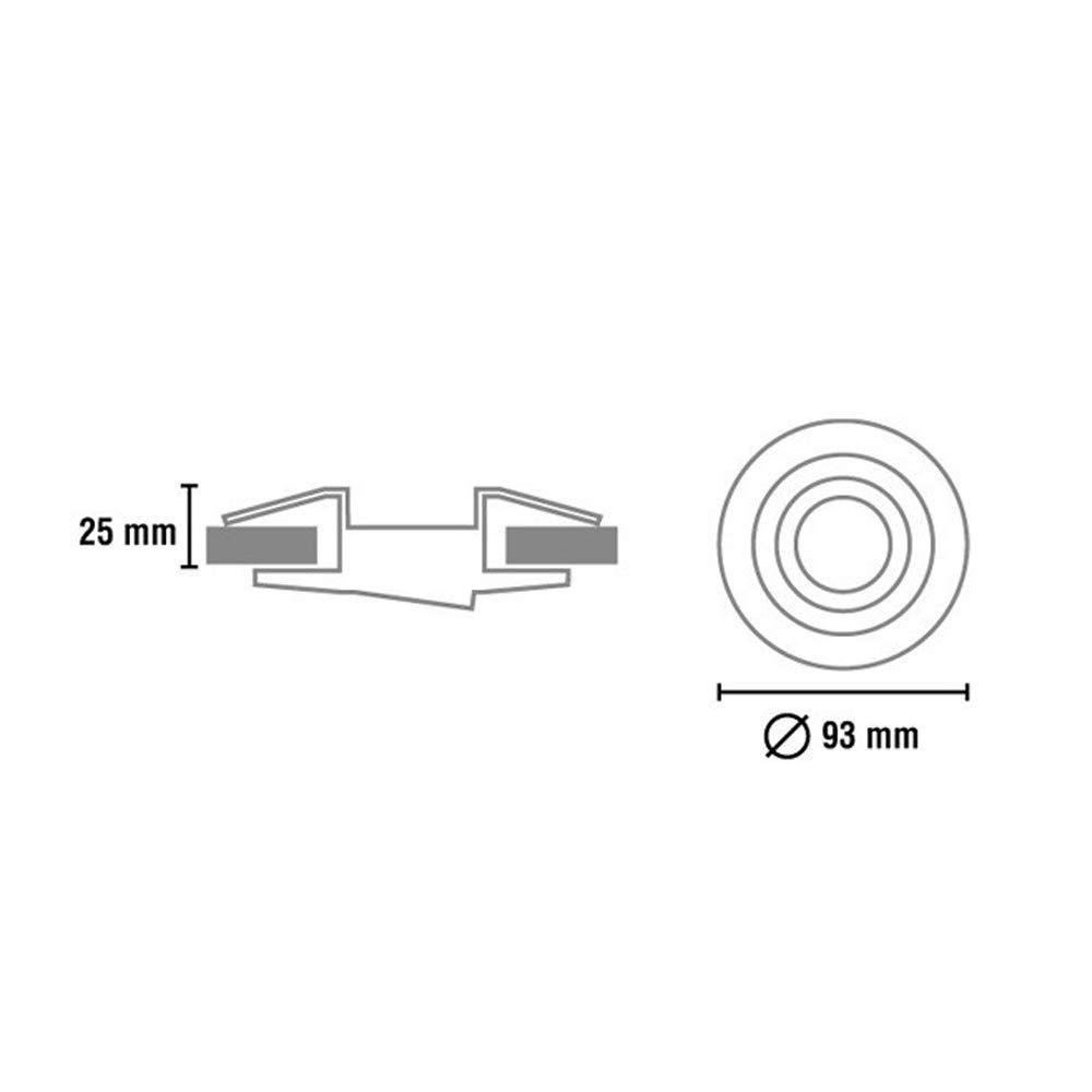Wonderlamp Einbaustrahler Pack de 10 aluminium
