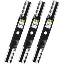 3 Pack Mulching Mower Blades 20.51" Replacement for Kubota K5371-34330 K5371-34340 K5371-99020 60 Inch Deck RCK60B-22BX RCK60B-23BX RCK60D-26BX 0.87" Circle Center Hole