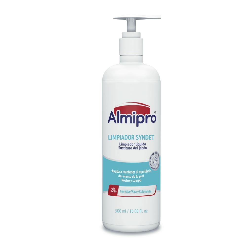 almipro Syndet Skin Cleanser Soap-free Moisturizing Body Wash with Aloe Vera Oatmeal for Dry delicate sensitive Skin Dermatologist