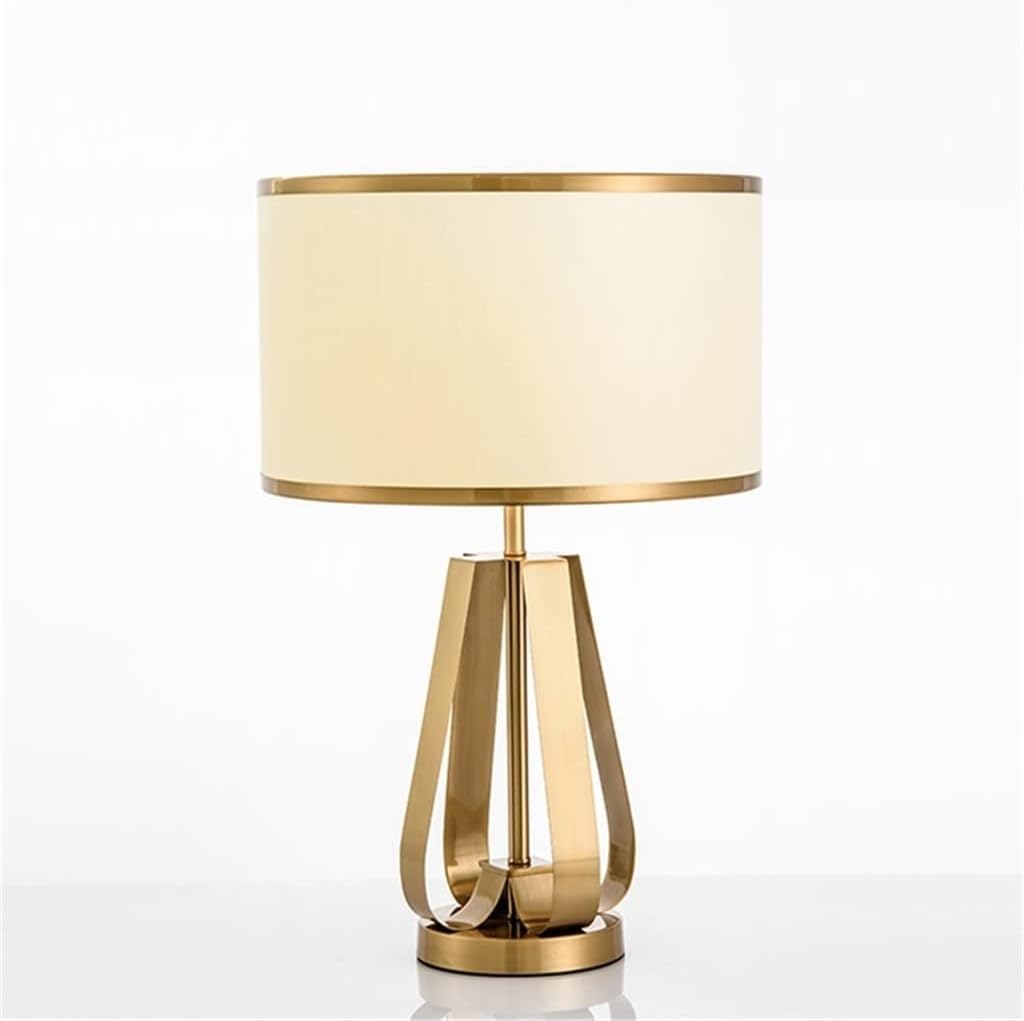 DFAEEKIYO Desk Lamps Modern Lamp Bedside Design Golden Home E27 Decorative Foyer Living Room Office Bedroom