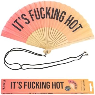 Fisura - Éventail Original Avec Essage En Espagnol "que Calor