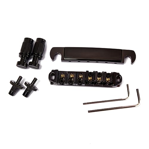 Chevalet cordier à rouleaux guitare pontets laiton noir accessoires pièces