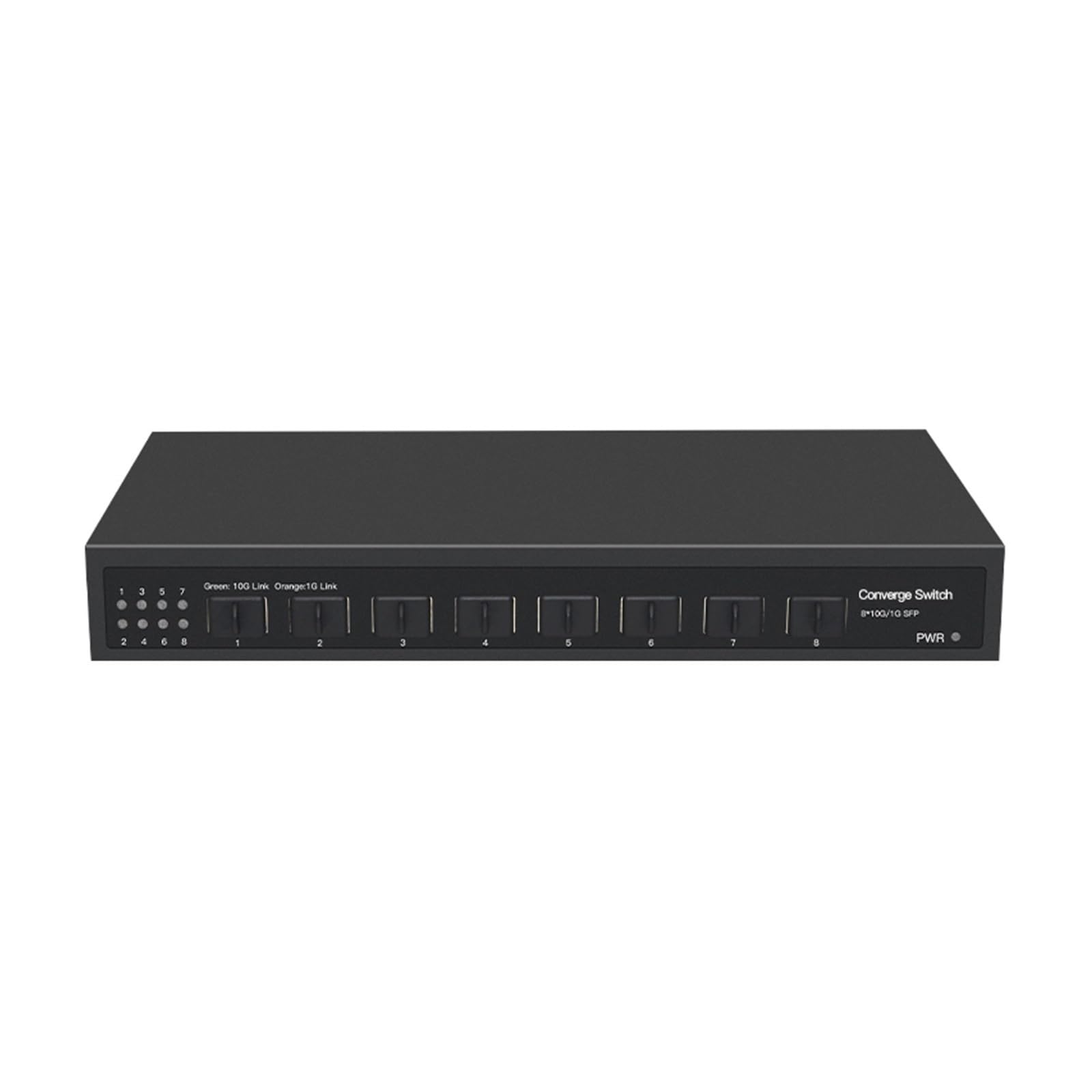 Switch di rete Ethernet desktop non stito a 8 porte 10G SFP+ completo