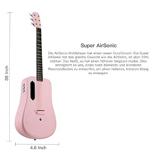 LAVA ME 2 guitare en fibre de carbone avec effets guitare électrique acoustique de voyage avec sac de médiators et câble… - Les Beatles, Paul McCartney, John Lennon, RIngo Starr, George Harrison LAVA ME 2 guitare en fibre de carbone avec effets guitare électrique acoustique de voyage avec sac de médiators et câble… – Image 4