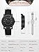 EUTOUR Magnetic Watches for Men Unique Analog Watch 40mm Quartz Wristwatch 30ATM Waterproof Mens Fashion Watches Silicone Watch Band Dress Accessories Included