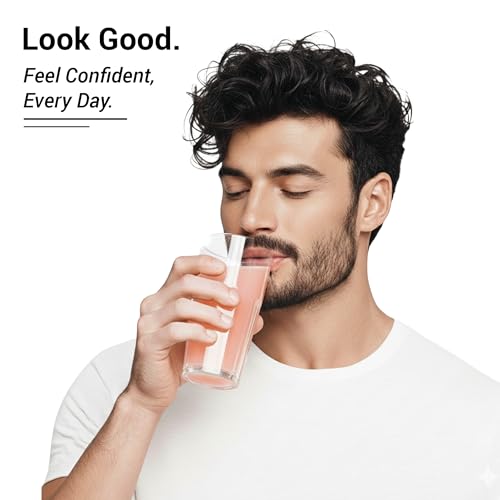 Image of Be Fierce Combo for Him | Collagen & Biotin Supplement Bundle | Supports Radiant Skin, Hair & Beard Growth, Vitality | Marine Collagen Powder + Biotin Tablets with Natural Extracts (60 Caps + 300g)