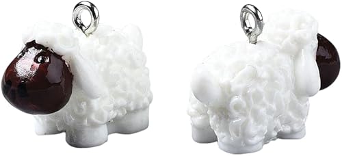 Miniatura 2 de Dijes de resina animal para hacer joyas de bricolaje, Hierro Perla, No es una piedra preciosa