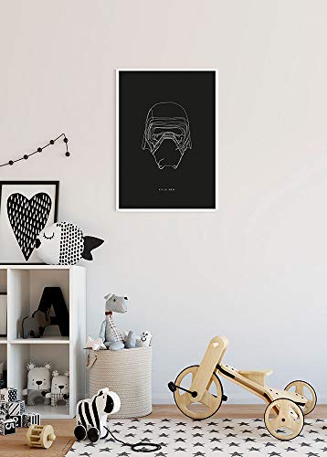 Komar Wall Picture Star Wars Lines Dark Side Kylo Children's Room Decoration Art Print Without Frame Available in 3 Sizes - Image 2