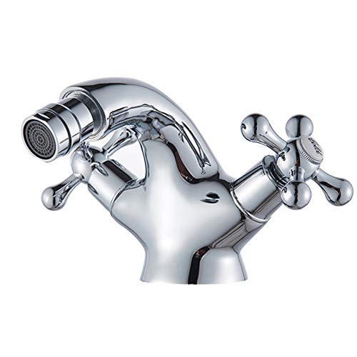 Robinet de bidet en laiton antique FIDEMM au style rétro et finitions chromées