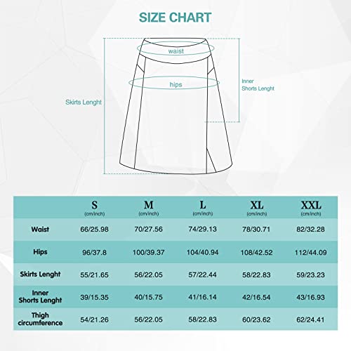 MEETWEE Donna Sportivi Gonna, Tennis Gonna con