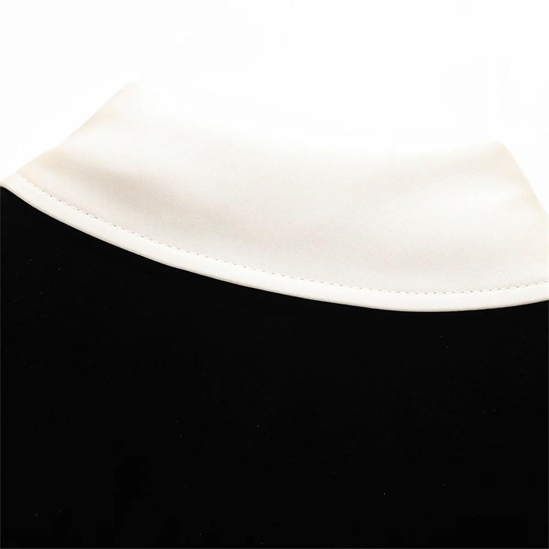 Set di pantaloni decorativi da donna in pile a maniche lunghe con strisce laterali