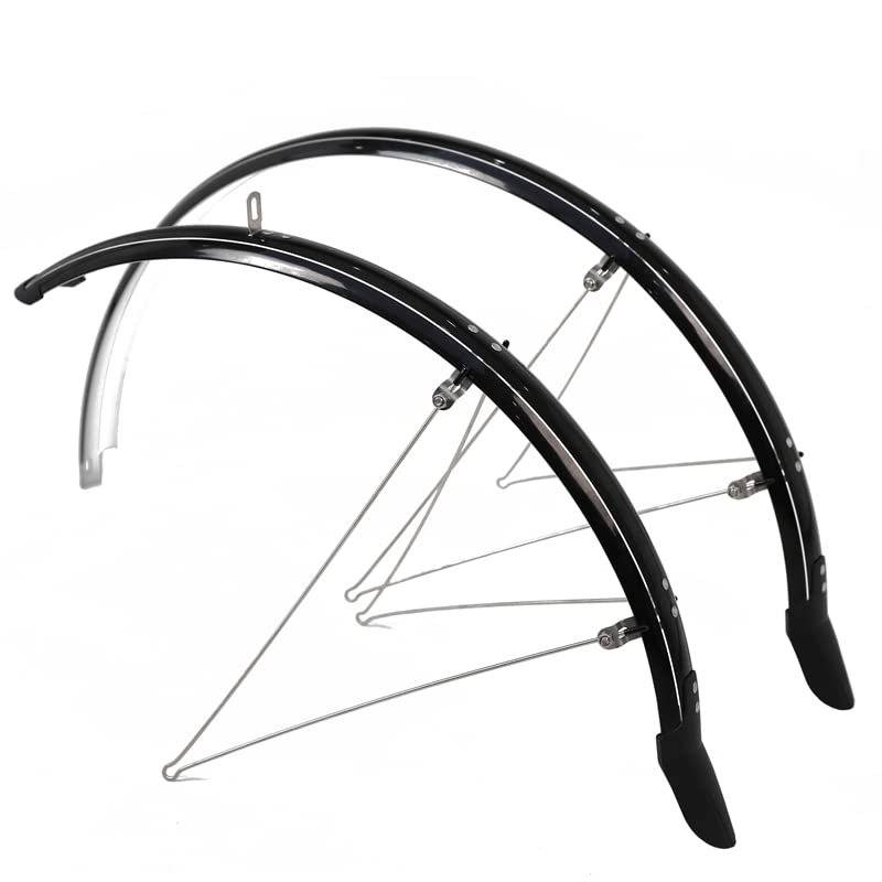 Garde-boue vélo 700c protection pleine longueur noir pour cyclisme urbain