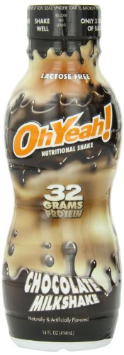 ISS OhYeah! Chocolate Milkshake, Nutritional Shake, 14 Fl Oz (Pack of 12)