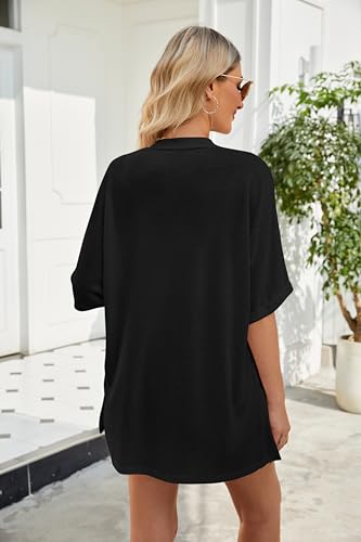 Yekaty Lightweight Cardigans for Women Casual Summer Short Sleeve Cardigan Open Front Beach Coverups 20254