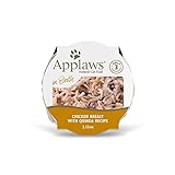 Applaws Natural Wet Cat Food, 18 Count, Limited Ingredient Cat Food Pots, Chicken Breast with Quinoa in Broth, 2.12oz Pots