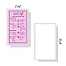 Lash Lift Aftercare Instruction Card | 50 Pack | Single Side 2 x 3.5” inches Size | Starter Eyelash Lift Kit at Home DIY aftercare Supplies | Bubblegum Pink with Border Design
