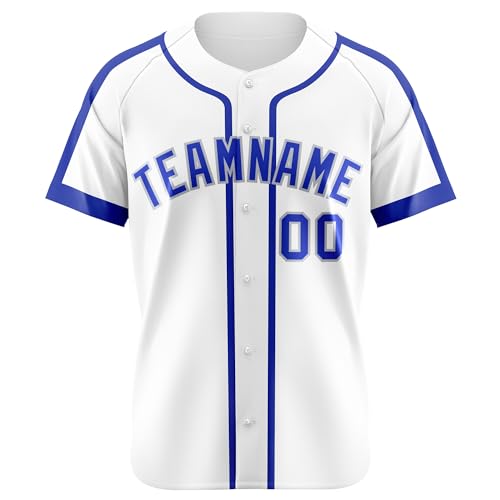 Custom Baseball Jersey for Men Women Personalized Stitched Print Baseball Shirt Name Number Team Uniform Button Down Shirts Sports