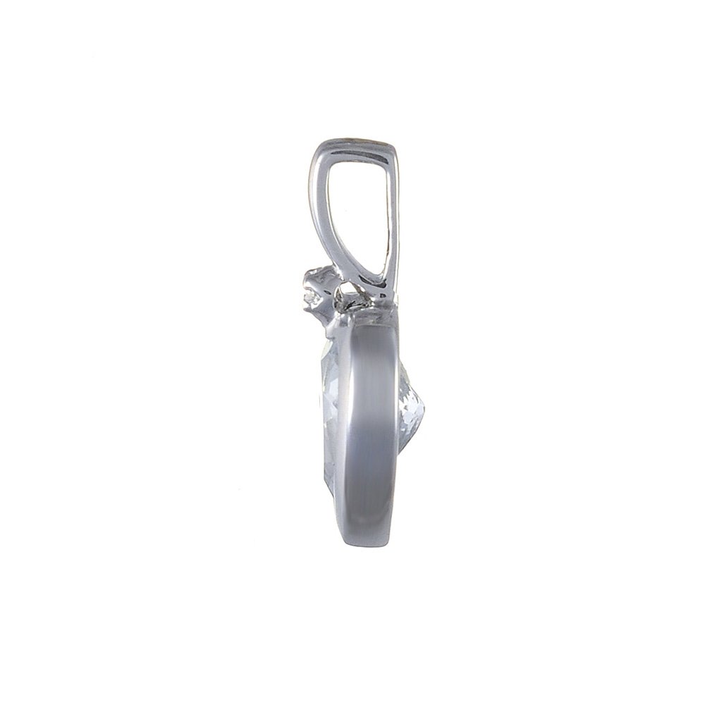 Bijoux pour tous - Catenina con pendente da donna, oro bianco 9k (375), 460 mm, cod. 181P0602-01/9AM