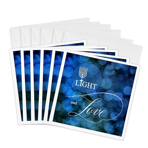 Cartes de vœux Menorah 3dRose Gc_339405_1 cadeau de correspondance de fête