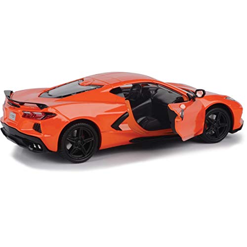 Motor Max 2020 Chevy Corvette C8 Stingray, Orange 79360Or - 1/24 Scale Diecast Model Toy Car #TOP1