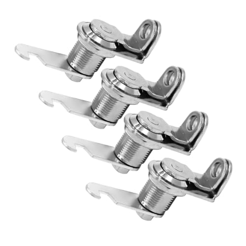 Kisangel 4個 郵便受け用カムロック 鍵付き耐腐食性亜合製 製品棚用ファイルキャビネットロック 簡単取り付けオフィス家具用 錠