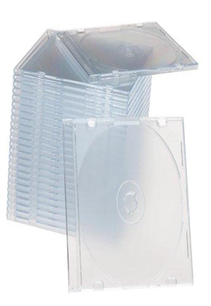 Memorex 32021926 Clear Slim Jewel Cases - 25 Pack (Discontinued by Manufacturer)