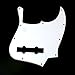 (G26) Replacement bass Guitar Pickguard For Jazz Bass 5 String JB,3ply White