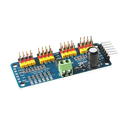 Image of Dorhea 4PCS PCA9685 16 Channel 12 Bit PWM Servo Driver Board IIC Interface PCA9685 Module Controller Compatible with Raspberry Pi