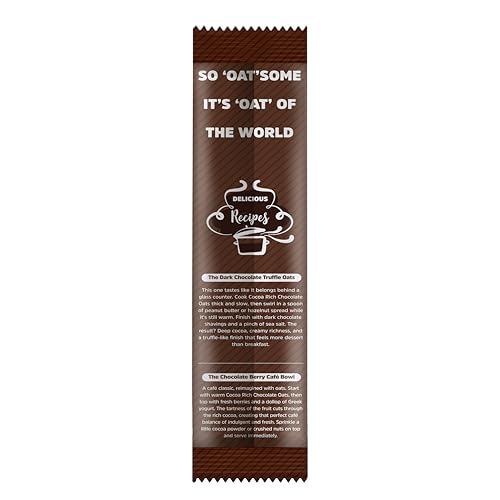 Image of MuscleBlaze High Protein Oats (Cocoa Rich Chocolate, 400g) | 26g Protein | Breakfast Cereals for Weight Management