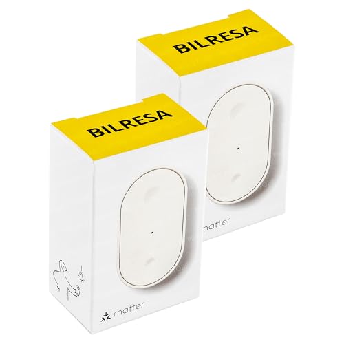 BILRESA Smart Matter Fernbedienungsschalter 2 Stück Dual Button Weiß Kompatibel mit DIRIGERA
