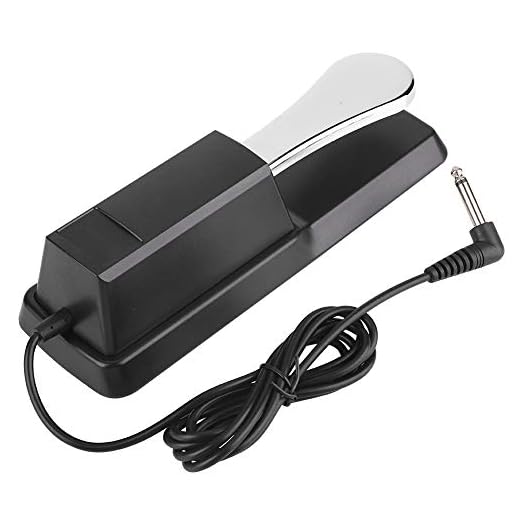 Pedale sustain, tastiera Pedale sustain Damper per pianoforte digitale Accessorio universale La lunghezza del cavo è sufficiente per molte tastiere elettroniche e pianoforte digitale