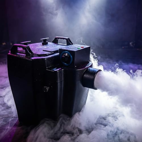Low Lying Fog Machine, 8000W Powerful Motor Dry Ice Fog Machine, Sturdy Design...