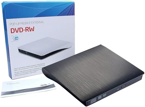 Unidad externa DVD CD USB 3.0 ultradelgada compatible con PC miniatura 7