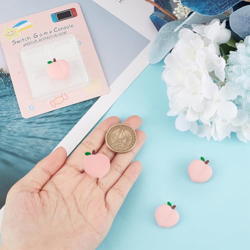 Image of GORGECRAFT 4Pcs Thumb Grips Caps Pink Peach Analog Silicone Thumb Stick Grip Joystick Caps Cover Replacement Protective Anti-Slip Analog Thumbstick Button for Game Console Controller 0.85x0.77 inch