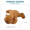 Ditucu Cute Capybara Stuffed Animal Soft Capibara Plush Doll Small Plushies Toys Gifts for Kids Brown 7.8 inch #2