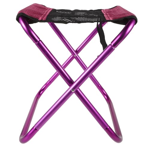 KICHOUSE Outdoor Folding Stool Portable Compact Fishing Chair Lightweight Camping Bench for Travel Picnics and Outdoor Activities Ultralight and Space Saving Design