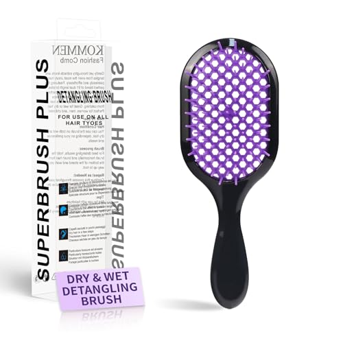 Detangling Brush,1 Pack Detangler Brush, Gentle & Effective Detangling on Wet or Dry Fragile Hair Types,Ultra-light, Detangling Brsuh ventilated and antistatic hairbrush (Purple)