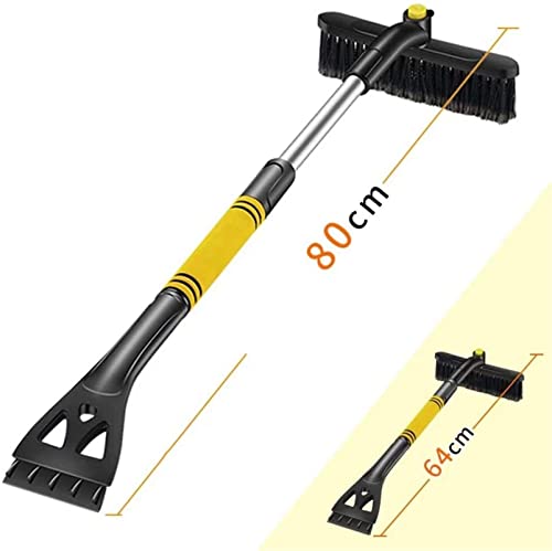Brosse à neige XMING pour pare-brise de voiture avec manche en mousse anti-froid amovible