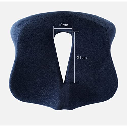 Cojín ortopédico para asiento, alivio de espuma viscoelástica para glúteos, isquiotibiales, caderas, ideal para oficina, cocina, silla de ruedas, coche, asiento de camión