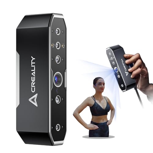 Creality 3D Scanner CR-Scanner Otter,3D Scanner for 3D Printing,3D Printer Scanner 20fps with Four-Lens Stereo Vision 10-2000mm Scanning Range Anti-Shake Tracking 0.02mm Accuracy 3D scanners