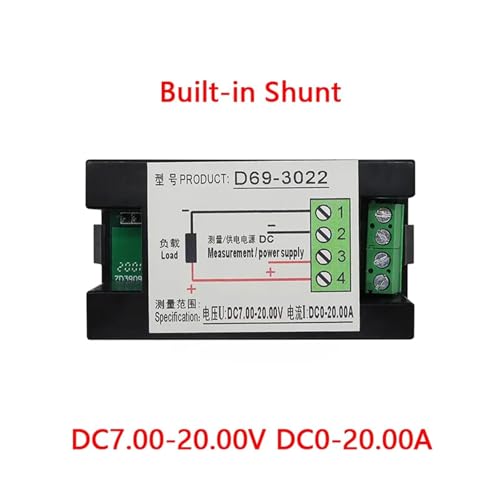 Voltmètre-ampèremètre CC pour éviter les surcharges de batterie 20A