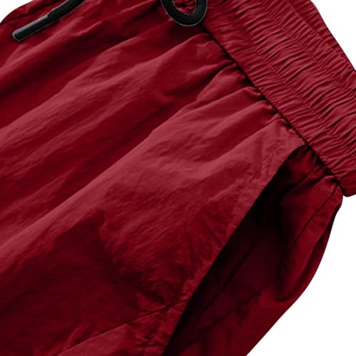 Parachute Cargo Pants Unisex Elastic High Waist Drawstring Jogger Trousers Hip Hop Baggy Y2k Aesthetic Streetwear3