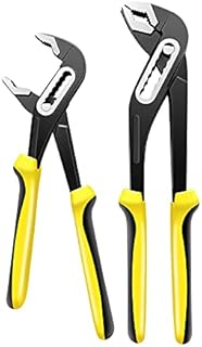 Tech Trader® Pair of 250mm & 300mm Sliding Plumbers Waterpump Pliers with Cushion Grip Handle