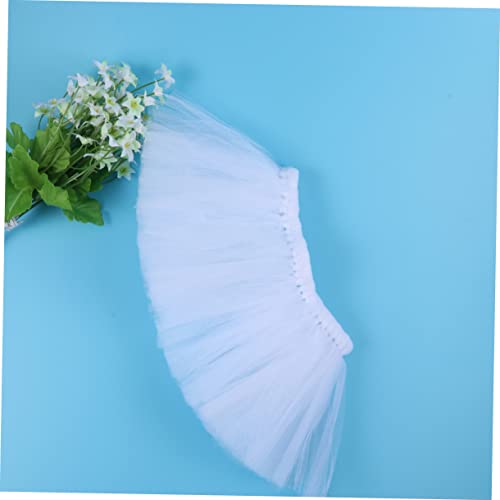 BCOATH Saia Branca De Tutu Para Animais De Estimação Roupas Sólidas Vestido De Verão Para Animais De