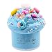 GoodGoodStudy--Donut Birthday Contton Candy Slime, Non-Sticky Floam Slime Stress Relief Toy Scented DIY Putty Sludge Toy for Girls and Boys(200ML)