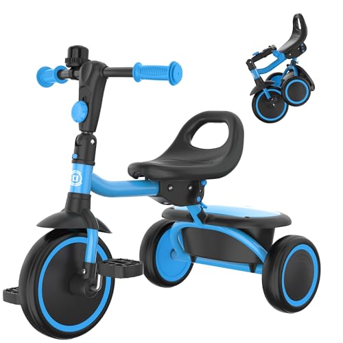 Image of besrey Toddler Tricycle with Bell, for Ages 18 Months to 5 Years