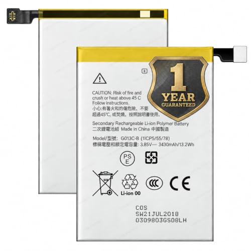 Image of Original G013C-B Battery Compatible for Google Pixel 3 XL - (3430mAh) - 1 Year Warranty