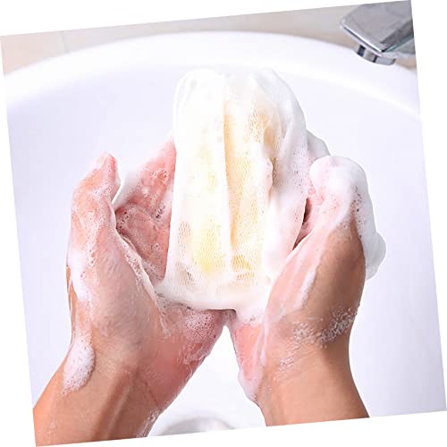 IWOWHERO 40pcs Soap Bag Soap Net Face Scruber Soap Foaming Bag Mesh Makeup Bag Facial Cleaning Soap Bag Cleaning Gloves Soap Bags Mesh Exfoliating Mesh Pouch Nylon Body Travel Foam Bag - Image 5